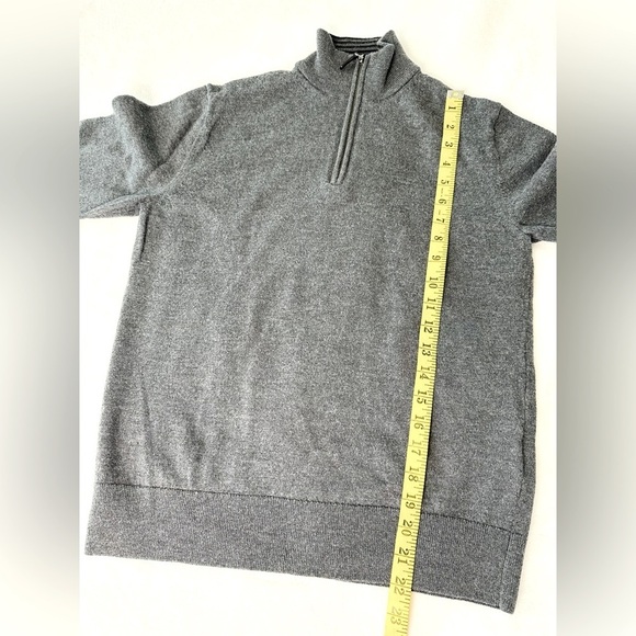UNTUCKit Belguardo Merino Wool Quarter -Zip Sweater Size Small - Picture 4 of 9